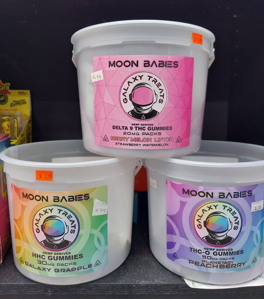 Galaxy Treats Moon Babies Gummies 20mg, 30mg & 50mg