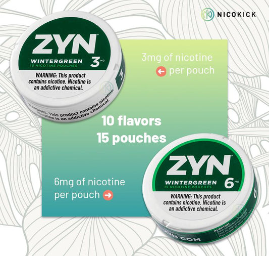 Zyn Nicotine Pouches 3mg & 6mg