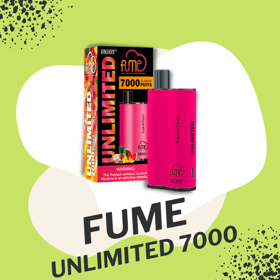 Fume Unlimited Disposable Vape Kit 7000 Puffs 14ml (Chargeable)