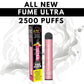 Fume Ultra Disposable Vape Kit 2500 Puffs 9ml